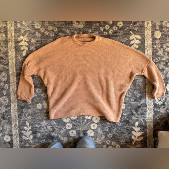 OAK + FORT Sweaters - OAK + FORT Women's Crewneck Sweater in Warm Brown